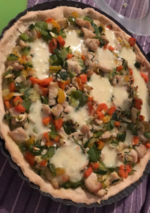 Una foto de Tarta de Pollo sin sal