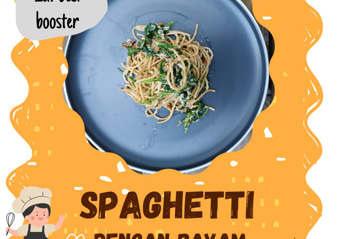 Spaghetti Bayam (MPASI - zat besi booster, sehat)