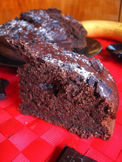 Una foto de Banana bread de chocolate