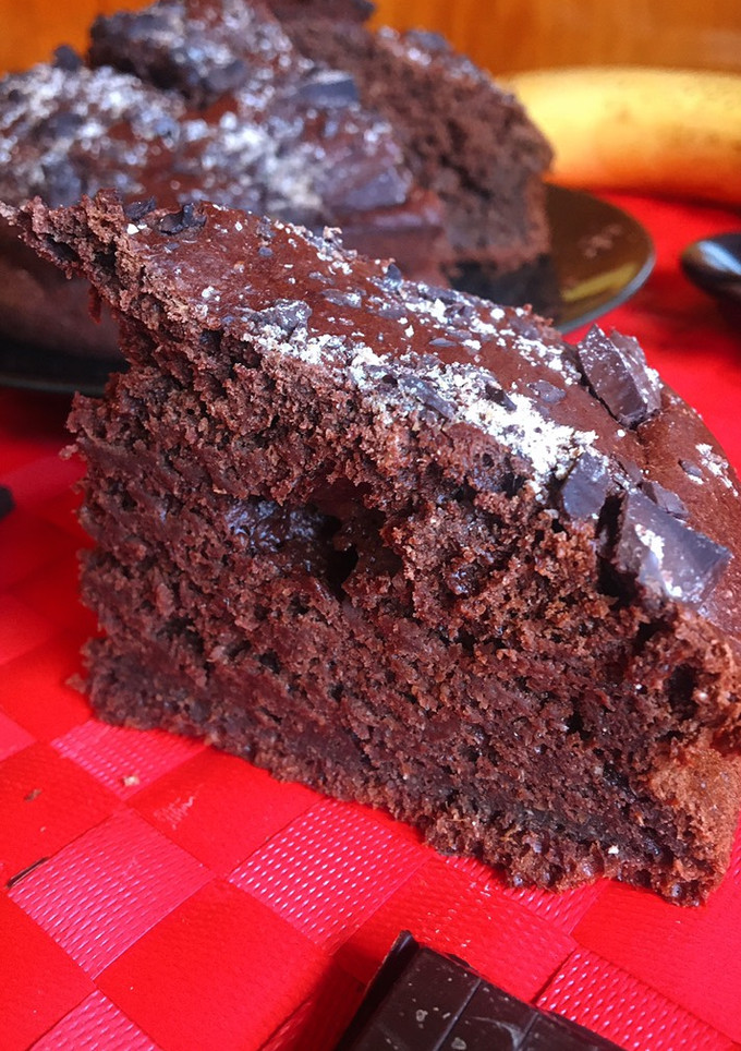 Una foto de Banana bread de chocolate