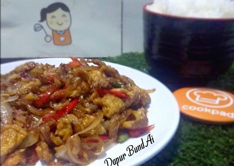 makanan Spicy Scrambled Eggs yang Lezat Sekali