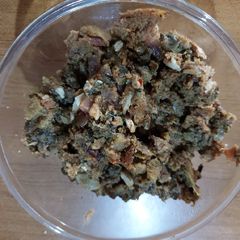 A picture of Karela sabji for picnic or travel (konkani style).