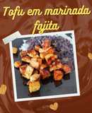 Tofu em marinada fajita