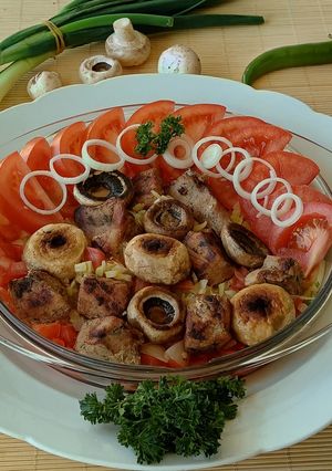 Pásztoreledel gombával recept fotója