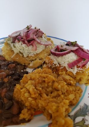 A picture of Brad's pupusas two ways.