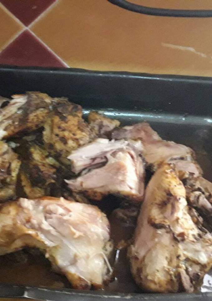 Una foto de Pollo asado de salsa