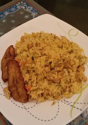 Una foto de Arroz con pechuga de pollo