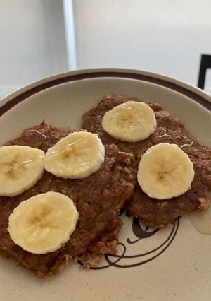 Una foto de Pancakes de avena y banana