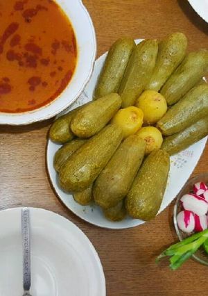 صورة لوصفة كوسا محشي..متبل كوسا..متومة