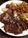 Fried Calf liver and onions