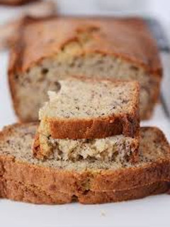A picture of Delicious banana bread.