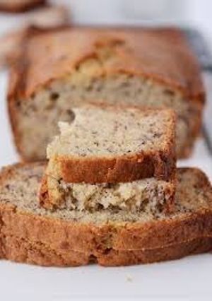 A picture of Delicious banana bread.