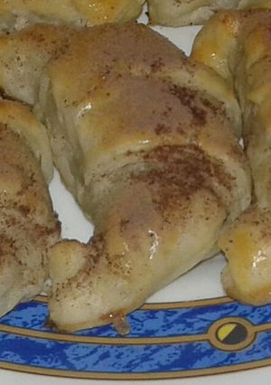 Una foto de Croissant relleno de nutella