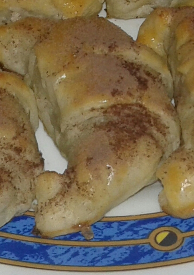 Una foto de Croissant relleno de nutella