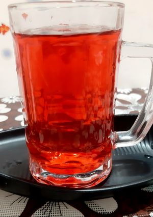 A picture of Watermelon pomegranate juice.