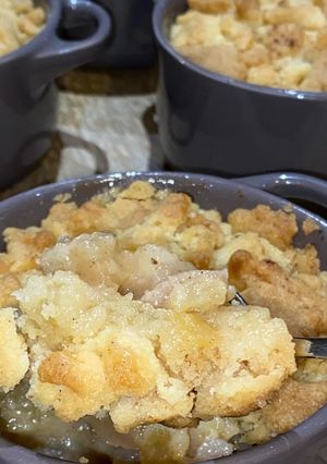 Une photo de Crumble pommes poires