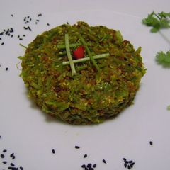 Ramadan Special - Coriander Stem & Spinach Stem Stir Fry A picture of Ramadan Special - Coriander Stem & Spinach Stem Stir Fry.