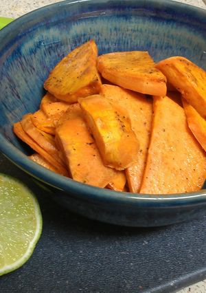 A picture of Fried Sweet Potatoes with Lime.