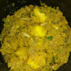 A picture of Raw papaya Potatoes roast.