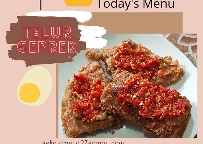 Telur Geprek Pedas