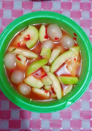 Foto resep Asinan rambutan dan kedondong pedas asam manis