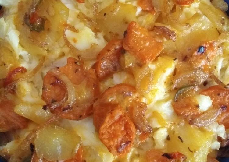 Pastel de papas (con lo que había)