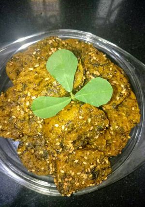 A picture of Oats Methi Muthia.