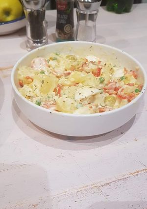 O poză a rețetei Salată orientală cu mazăre.