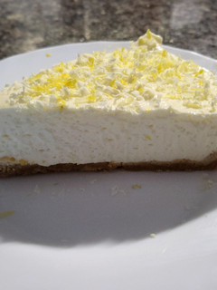 Una foto de Tarta de queso y limón