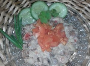صورة لوصفة فول مدمس بطريقتي (سلطة)