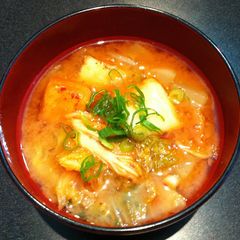 A picture of Kimchi Miso Soup.