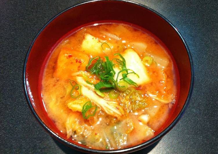 Simple Way to Make Speedy Kimchi Miso Soup