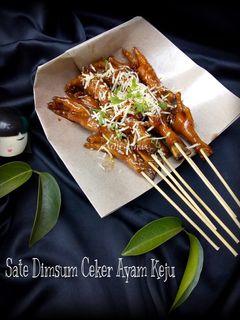 Foto resep Sate Dimsum Ceker Ayam Keju