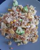 Arroz con toque oriental