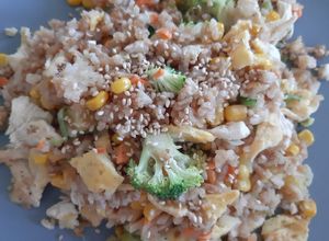 Una foto de Arroz con toque oriental