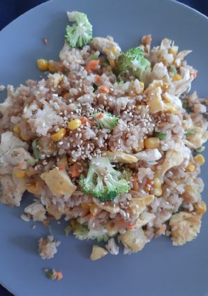 Una foto de Arroz con toque oriental