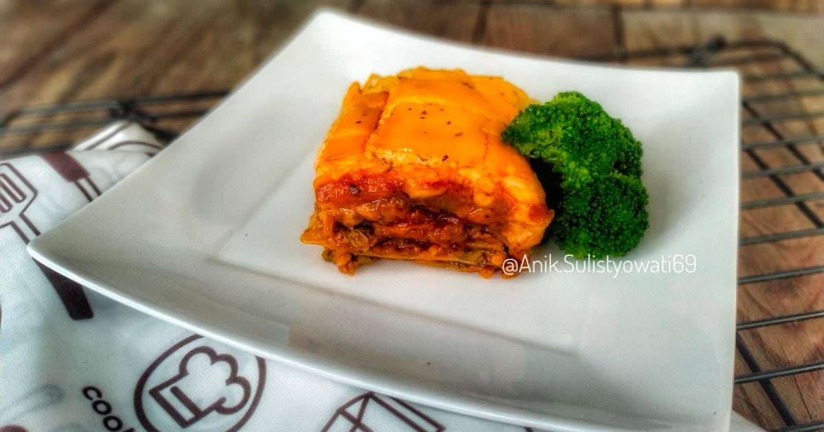 Resep Beef Broccoli Lasagna Panggang Oleh Anik P Won Qulo Cookpad