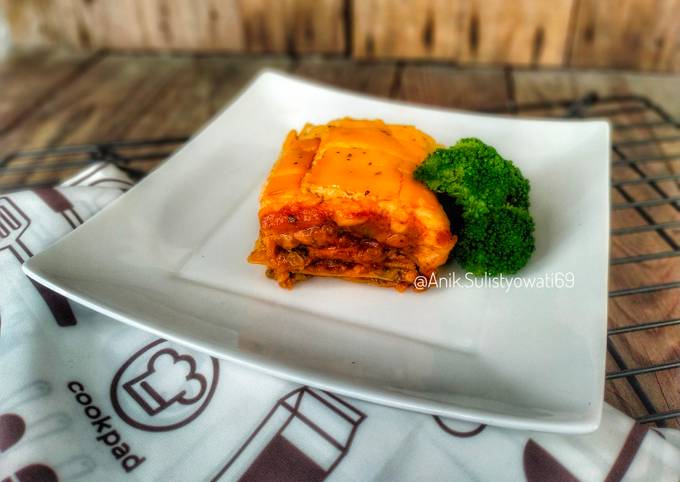 Resep Beef Broccoli Lasagna Panggang Oleh Anik P@won Qulo - Cookpad