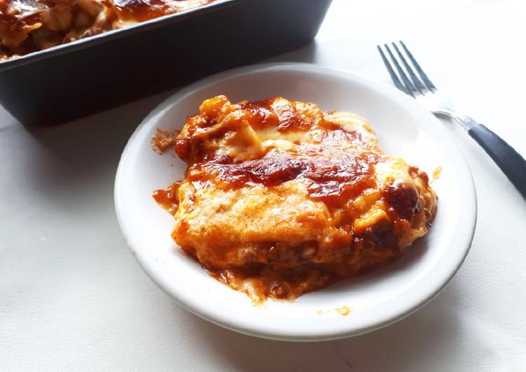 Resep: saat makan malamQuick &amp; Easy Lasagna Bolognaise