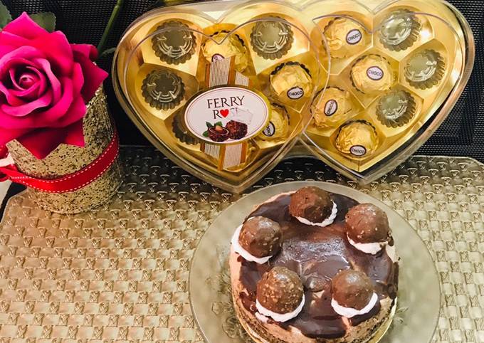 Recipe of Homemade Ferraro roacher chocolate cheese cake
