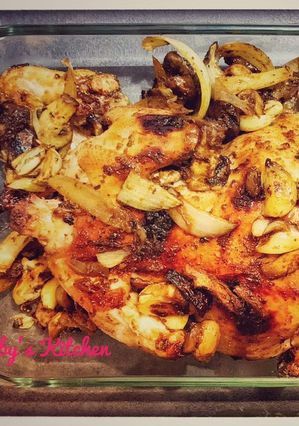 Foto resep Ayam Panggang Tabur Bawang