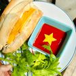 🍳Bánh mì trứng với hình cờ Việt Nam 🇻🇳