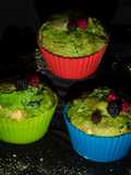 🎃Muffins🎃 para Halloween  (Chocolate blanco y moras) 💚