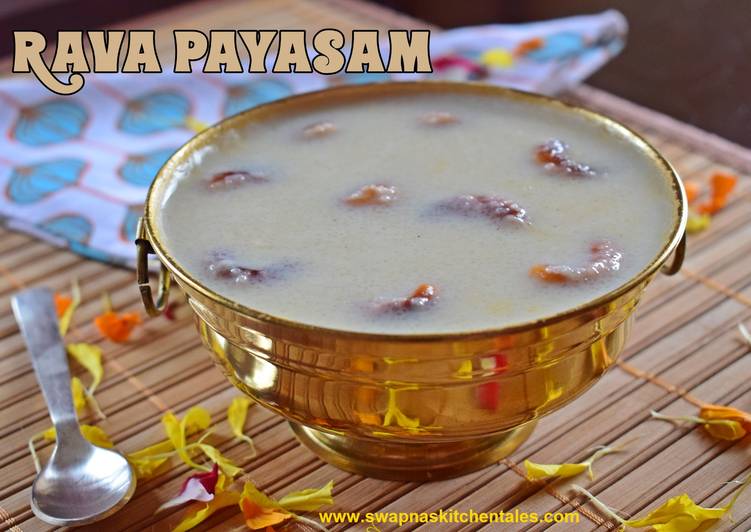 Rava Payasam/Sooji Kheer