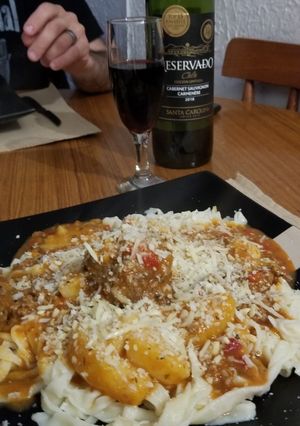 Una foto de Tallarines caseros