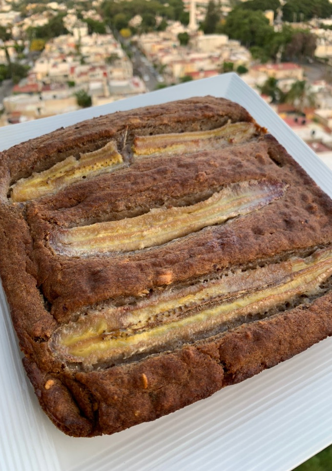 Una foto de Pan de plátano vegano