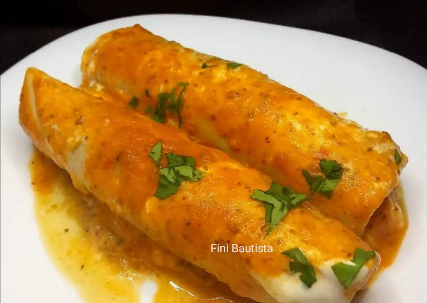 Enchilada mexicana de pollo