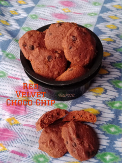 Foto resep Red Velvet Cookies Choco Chip