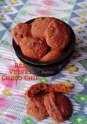Foto resep Red Velvet Cookies Choco Chip