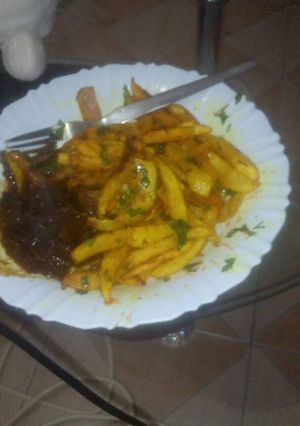 A picture of Chips masala.